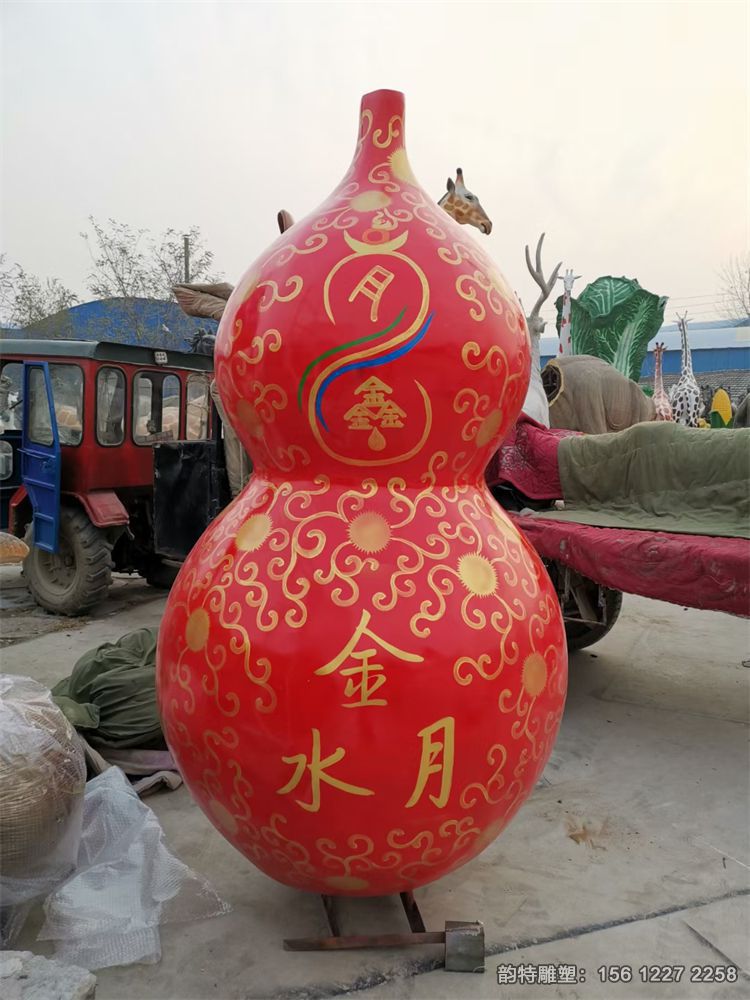 玻璃鋼流水葫蘆雕塑,制作仿真葫蘆雕塑 玻璃鋼流水葫蘆雕塑,制作仿真葫蘆雕塑